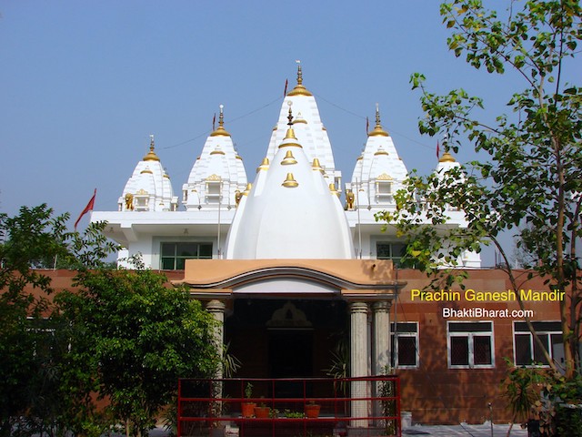 A front inner view of main Shri Ganesh temple